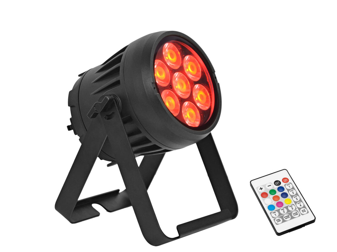 EUROLITE Set 4x AKKU IP PAR 7 QCL CRMX MK2 + Kotelo lataustoiminnolla