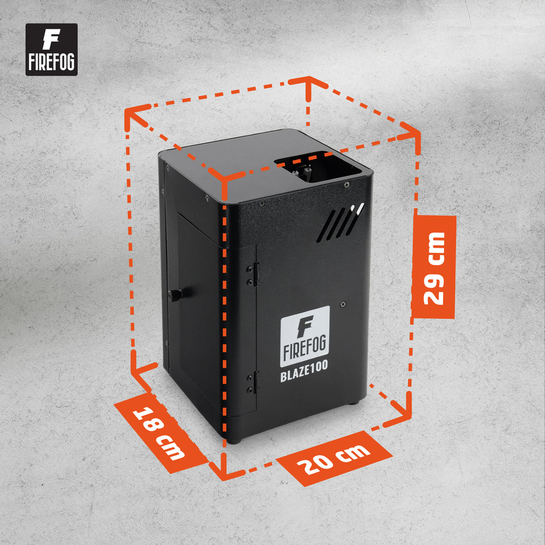 Firefog BLAZE100 liekkikone 200 W DMX:llä