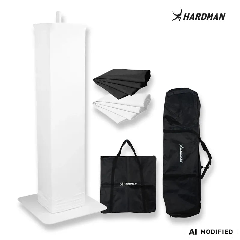 Hardman PTS23W -totemi, valkoinen, 100–175 cm