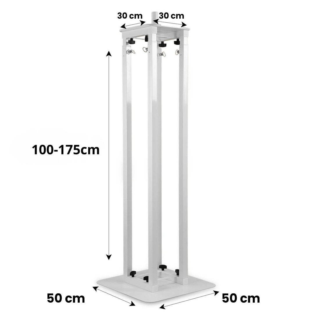 Hardman PTS23W -totemi, valkoinen, 100–175 cm