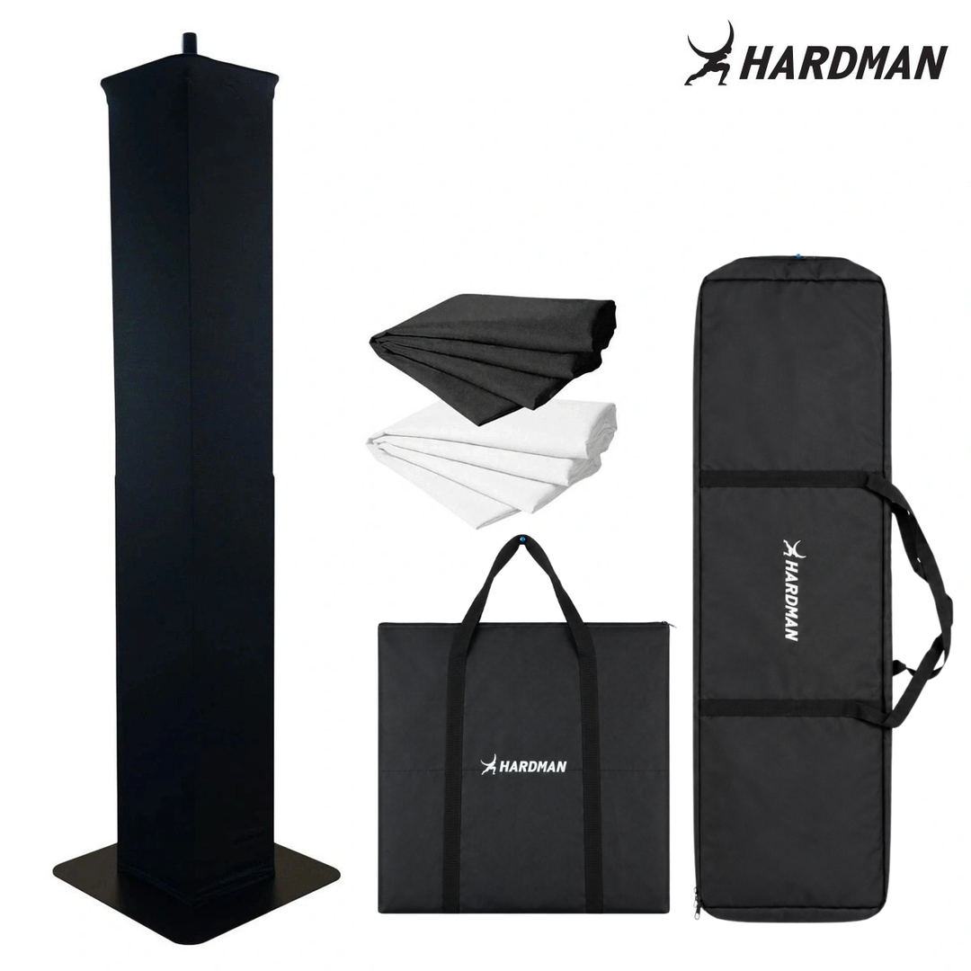 Hardman PTS24B -totemi, musta, 135–250 cm