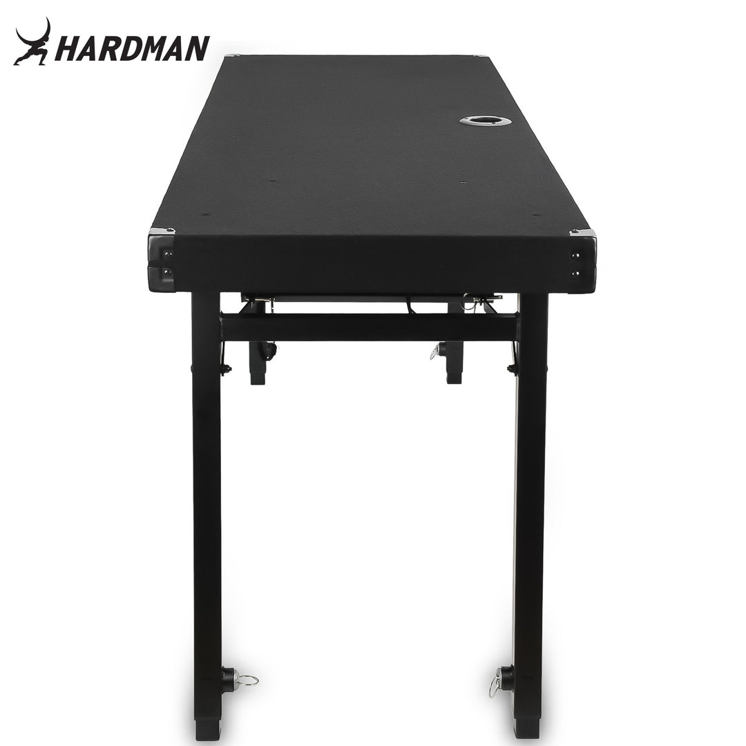 Hardman DTS1 -taitettava DJ-pöytä, 154 x 52 cm, laukulla