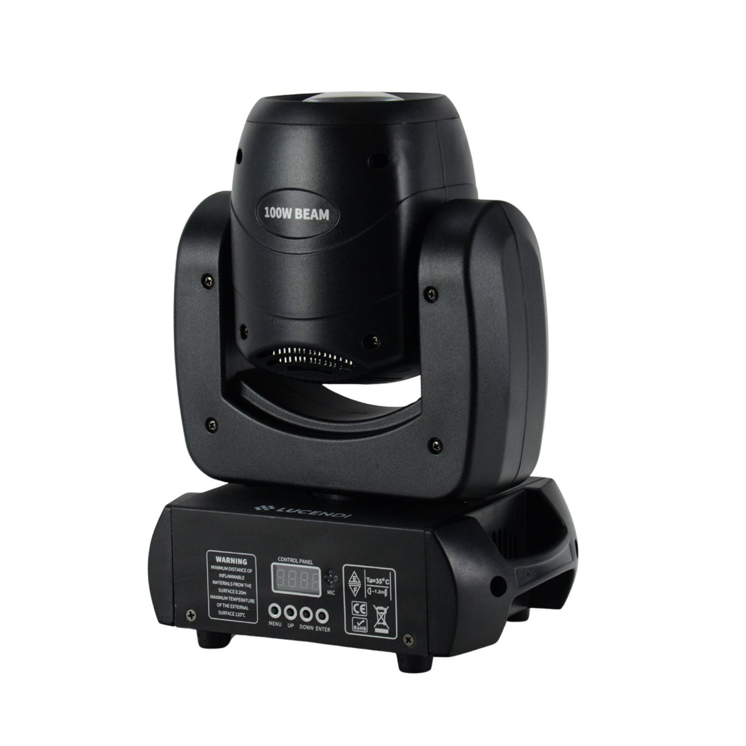 Lucendi BEAM100 moving head, 4 kpl:n sarja ja case