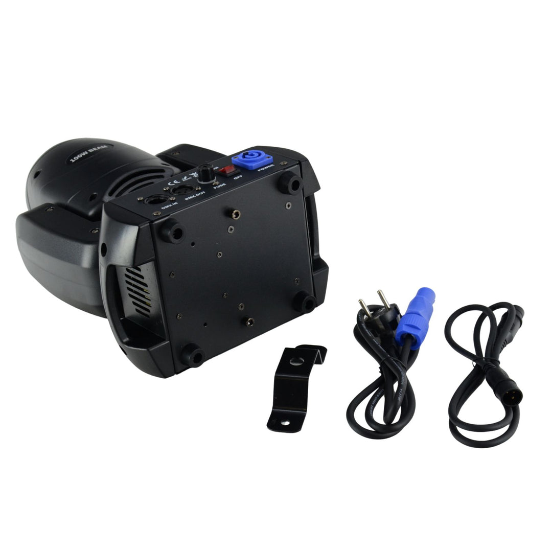 Lucendi BEAM100 moving head, 4 kpl:n sarja ja case