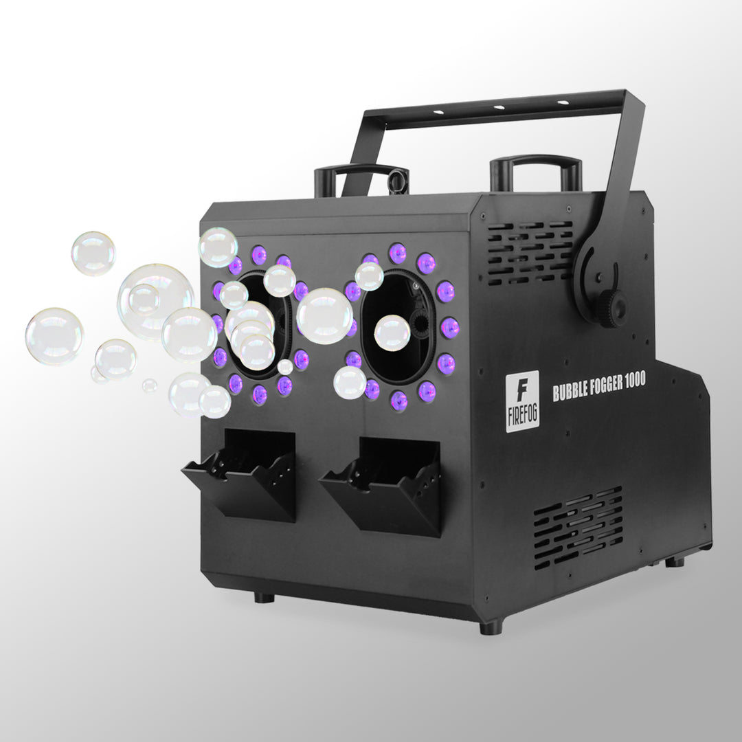 Firefog BUBBLE FOGGER 1000 -savu- ja kuplakone RGBW LED -valoilla