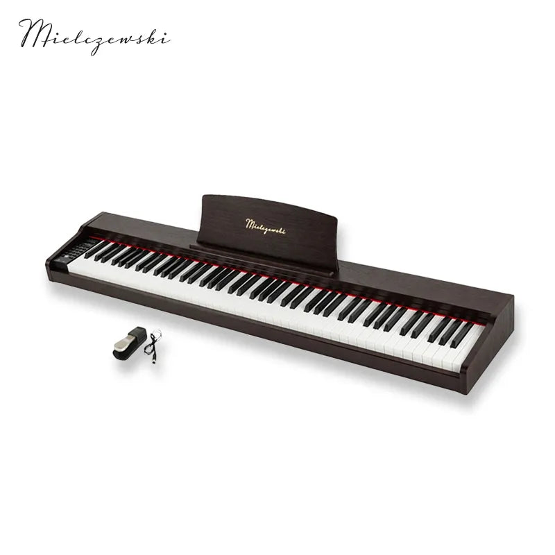 Mielczewski Tiento digitalpiano, tummanruskea