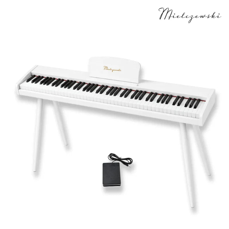 Mielczewski Canzonetta digitalpiano jaloilla, valkoinen