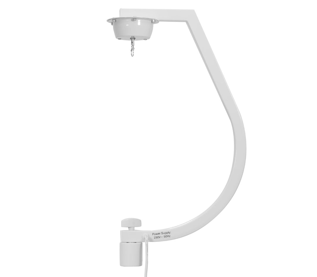 Moottoroitu pidike Paiipalloille jopa 30cm (Valkoinen)