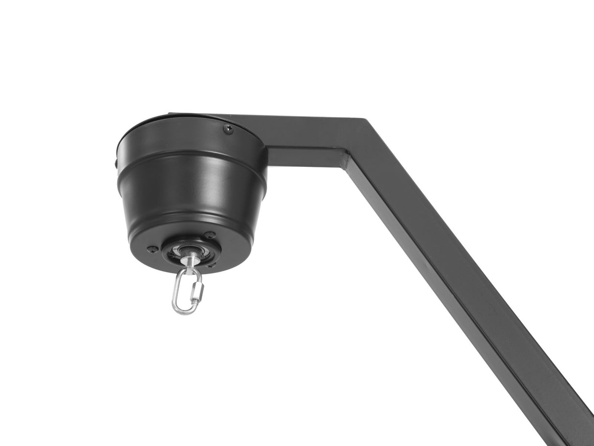 Moottorilla varustettu pidike enintään 50 cm:n diskopalloille (musta)