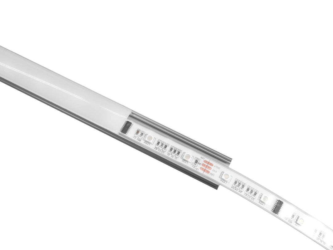EUROLITE U-profiili 20mm LED-nauhalle hopea 2m