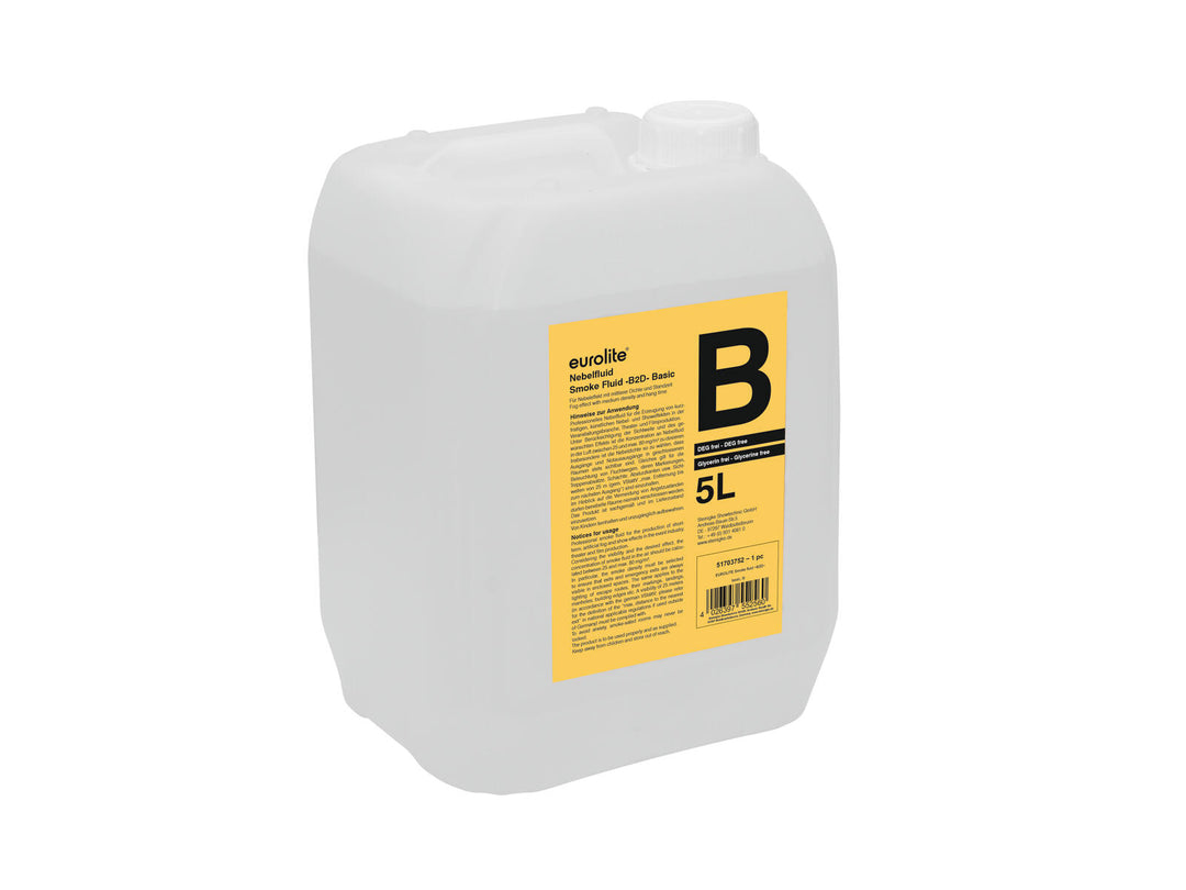EUROLITE SMOKE FLUID -B2D- Basic, 5 l savunestettä