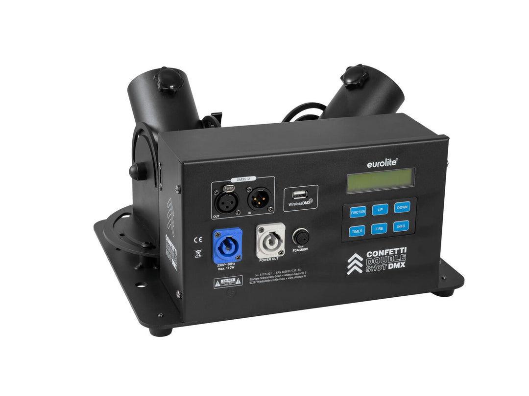EUROLITE Konfettisuihku Double Shot DMX