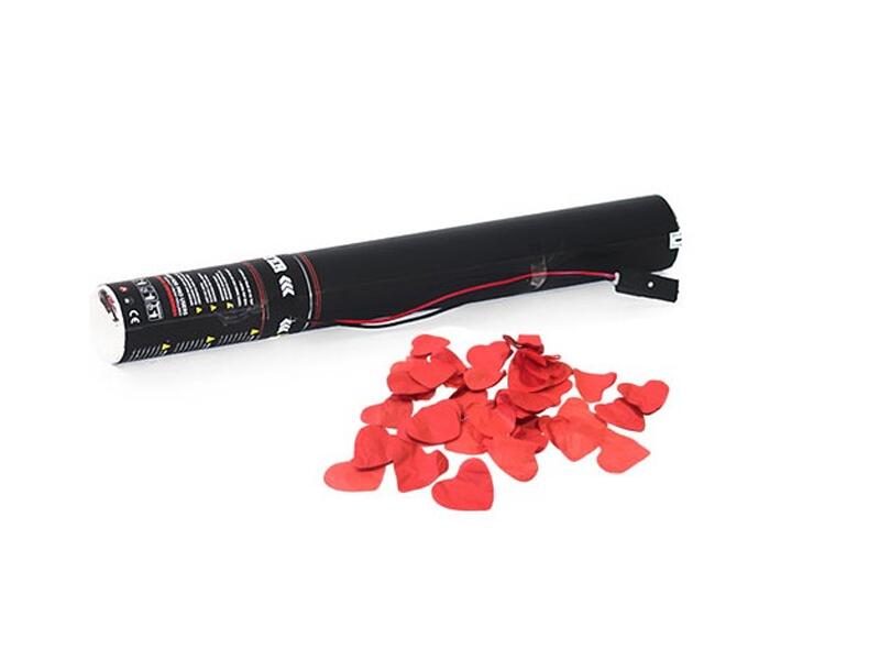 TCM FX Sähköinen konfettitykki 50cm, red Hearts
