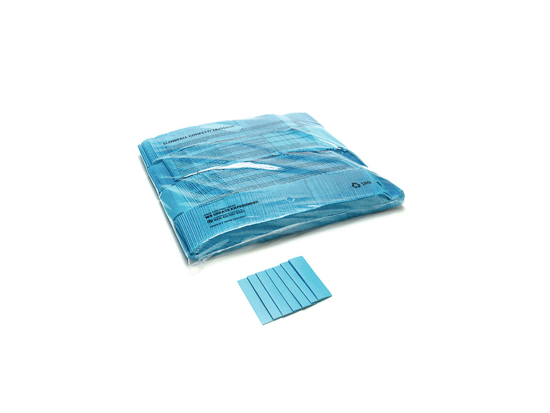 TCM FX Slowfall Confetti suorakulmainen 55x18mm, light blue, 1kg