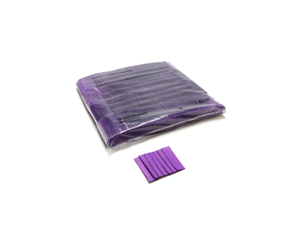 TCM FX Slowfall -konfetti suorakulmainen 55x18mm, violetti, 1kg