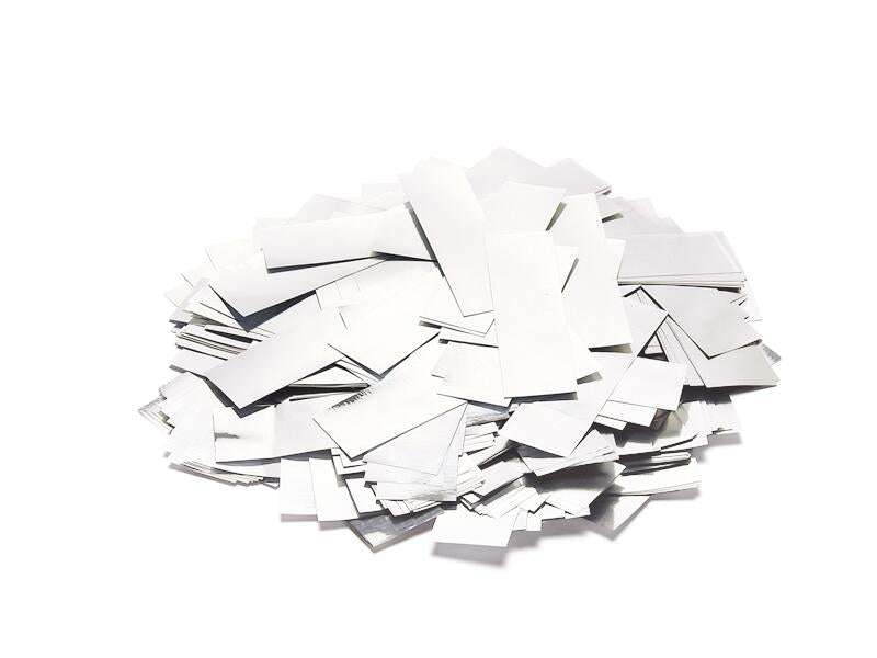 TCM FX Slowfall Konfetti suorakulmainen 55x18mm, valkoinen/hopea, 1kg