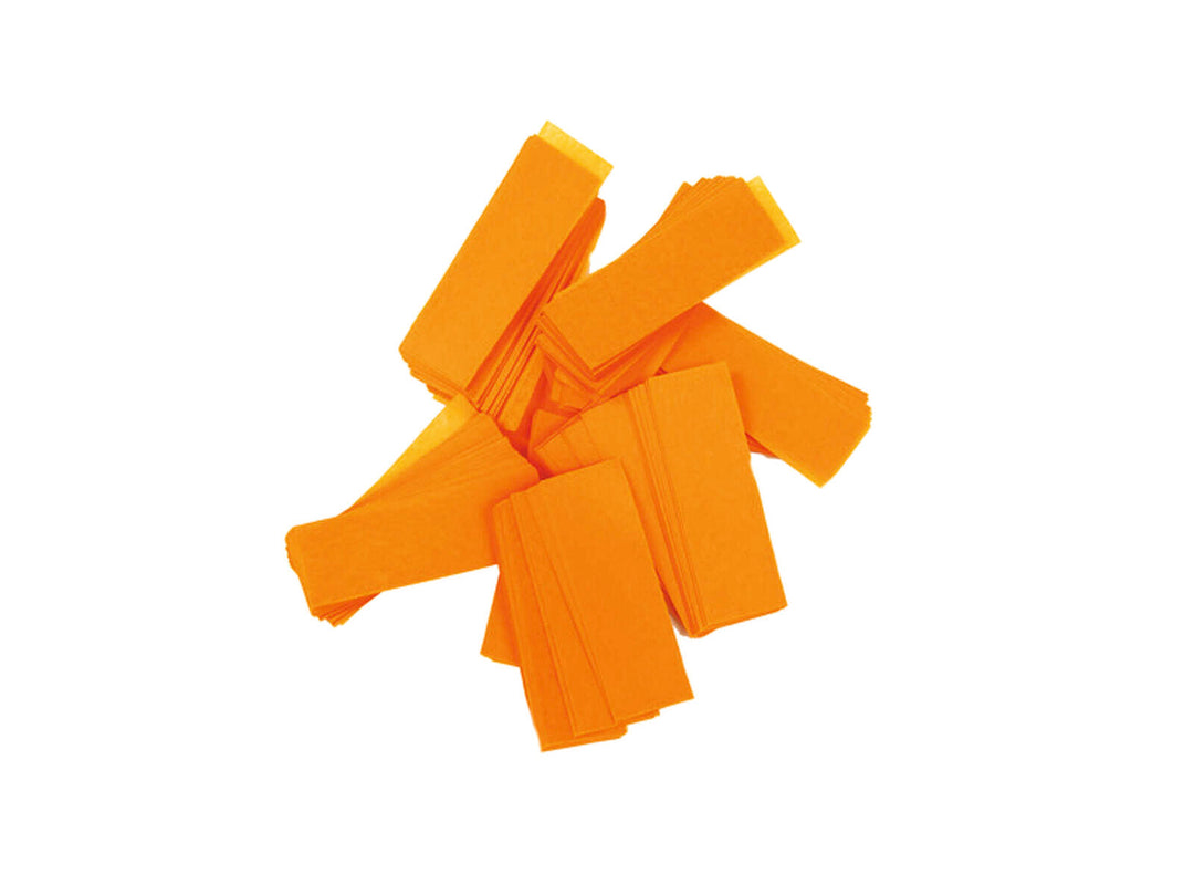 TCM FX Slowfall konfetti suorakaide 55x18mm, neon-oranssi, UV-aktiivinen, 1kg