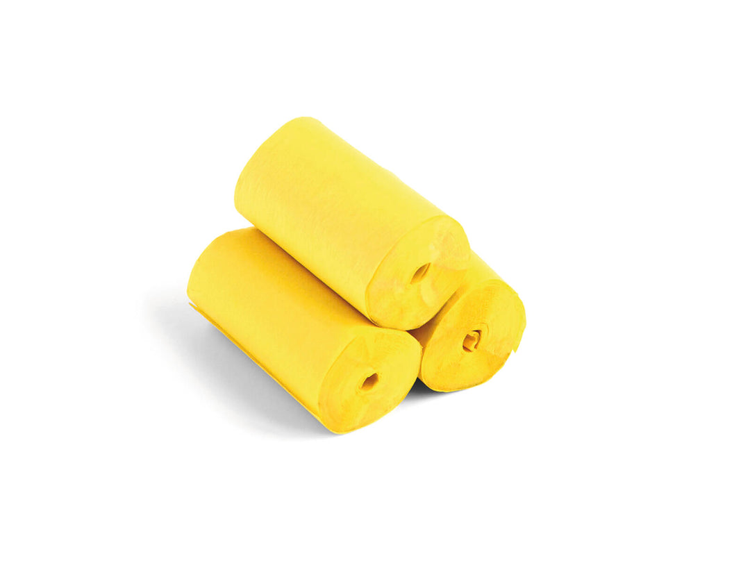 TCM FX -hitaasti putoavat serpentiinit 10mx5cm, keltainen, 10x