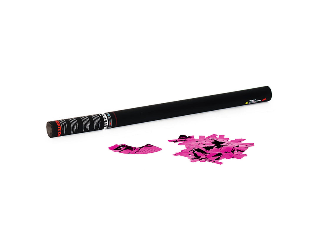 TCM FX Handheld Confetti Cannon 80cm, vaaleanpunainen metallinhohtoinen
