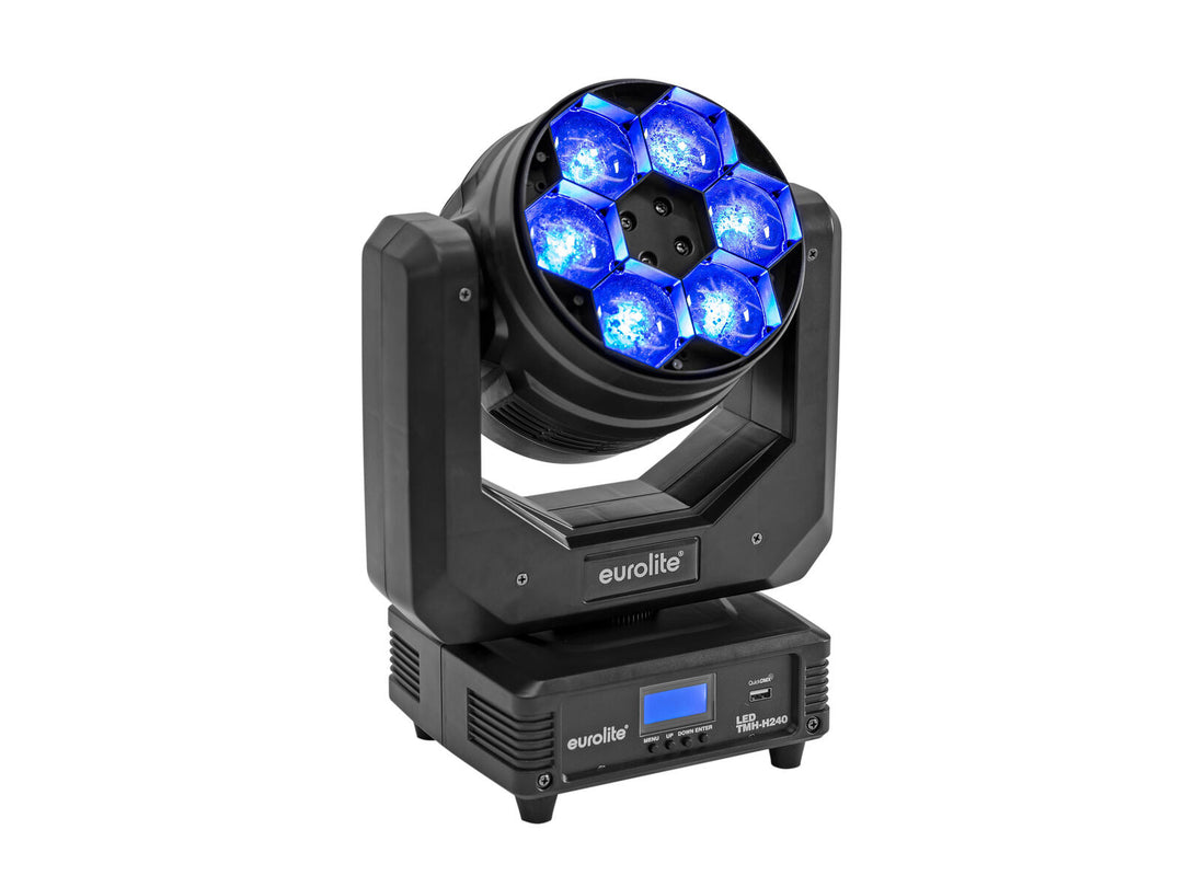 EUROLITE Set 2x LED TMH-H240 Beam/Wash/Flower Effect + laukku