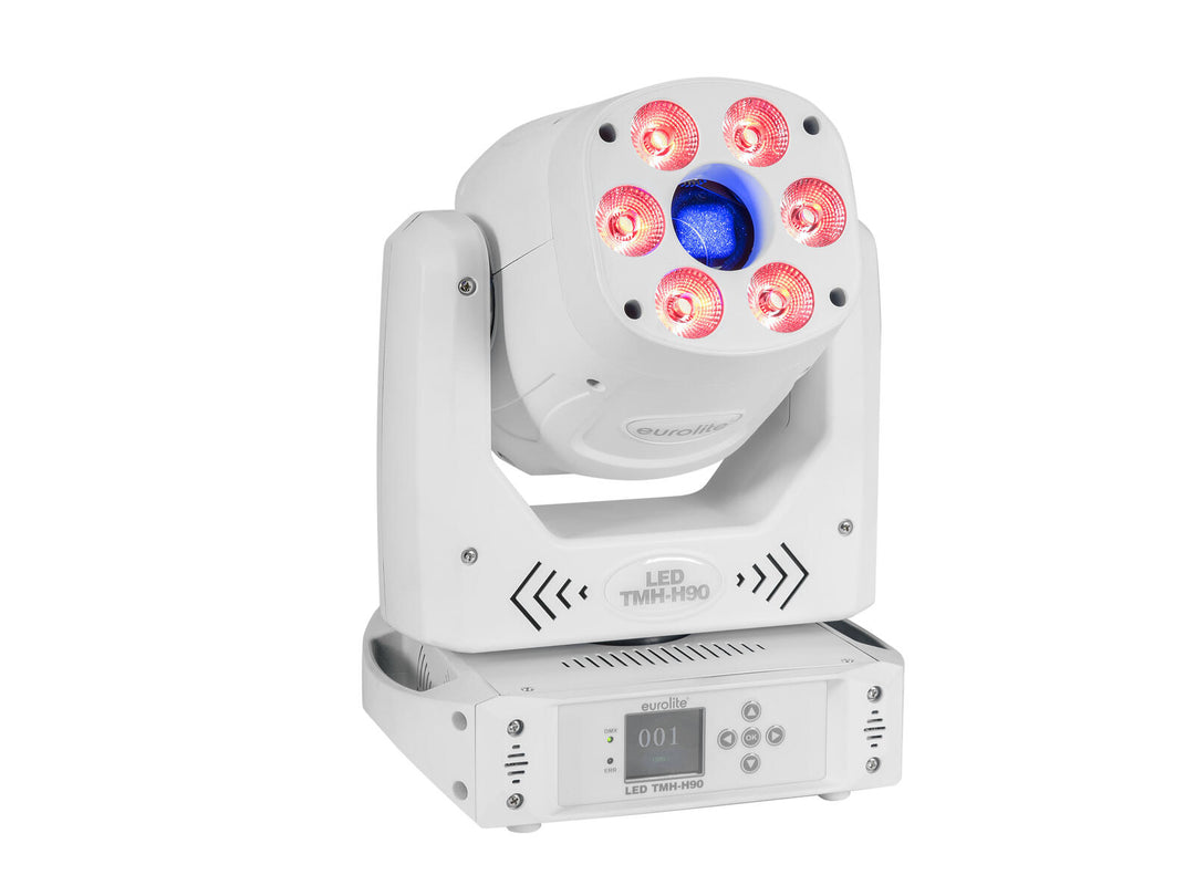 EUROLITE Set 2x LED TMH-H90 Hybrid Liikkuvat päät Spot/Wash COB wh + Case