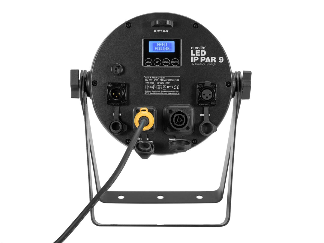 EUROLITE LED IP PAR 9 UV-kohdevalo