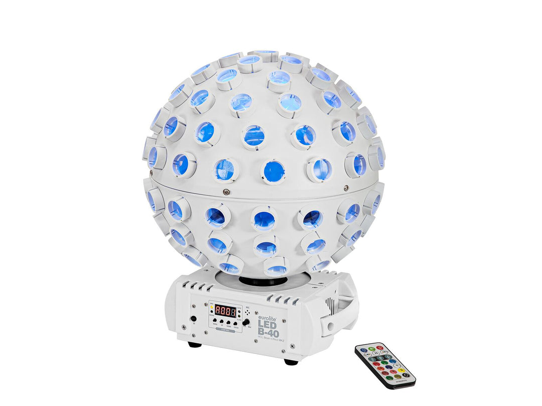 EUROLITE Setti LED B-40 HCL Beam Effect MK2 valkoinen + Case