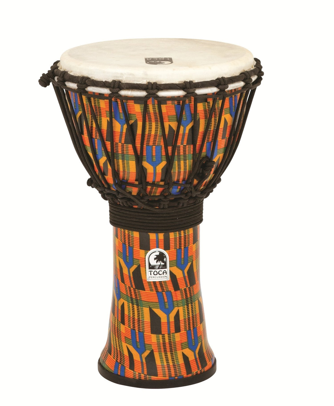 Toca Djembe Freestyle Köysiviritetty - Kente-kangas (SFDJ-9K)