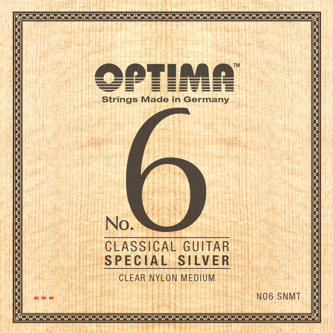 Optima kielet klassiselle kitaralle No. 6 Special Silver - Set Nylon medium (NO6.SNMT)