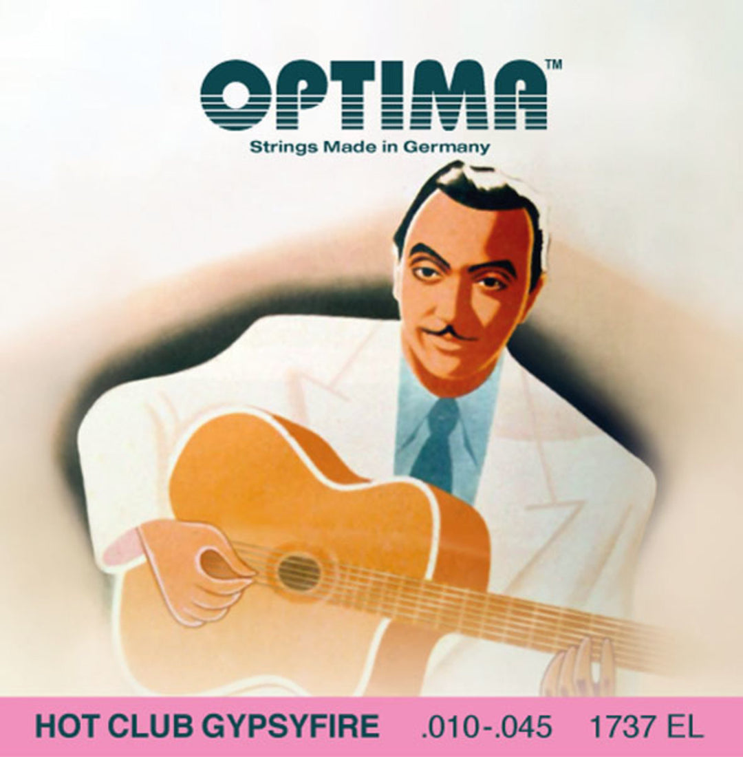 Optima Kielet akustiselle kitaralle Hot Club Gypsyfire silver plated - Set (1737EL)