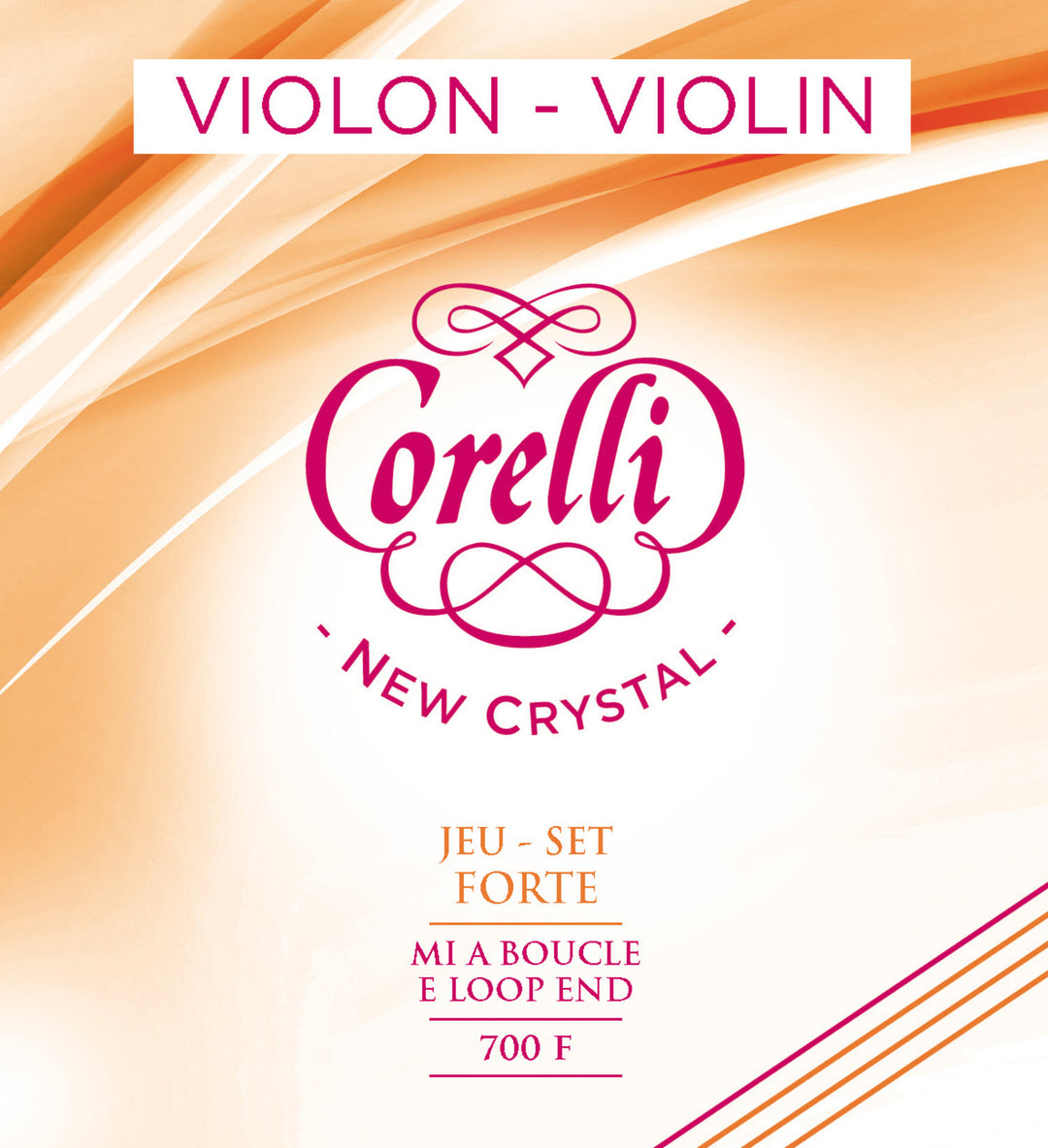 Corelli Violin strings New Crystal - Forte (700F) -> Corelli Viulut kielet New Crystal - Forte (700F)
