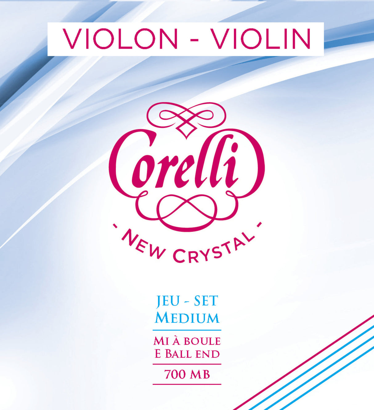Corelli Violin strings New Crystal - Medium (700MB)