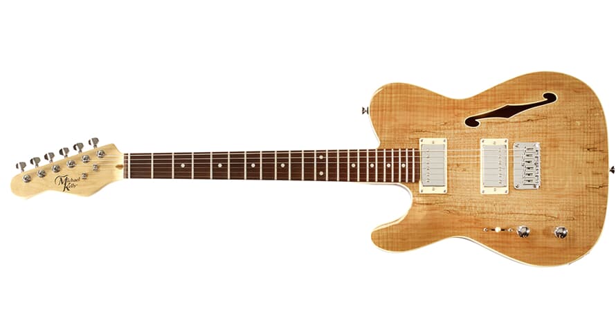 Michael Kelly 58 Thinline vasenkätinen sähkökitara, Spalted Maple