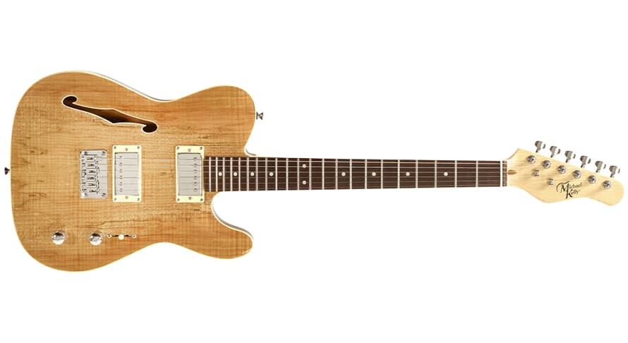 Michael Kelly 58 Thinline puoliakustinen sähkökitara, Spalted Maple