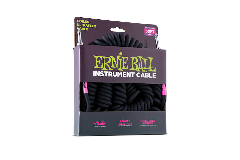 Ernie Ball 6044 Spiraalikaapeli, 10m. Black.