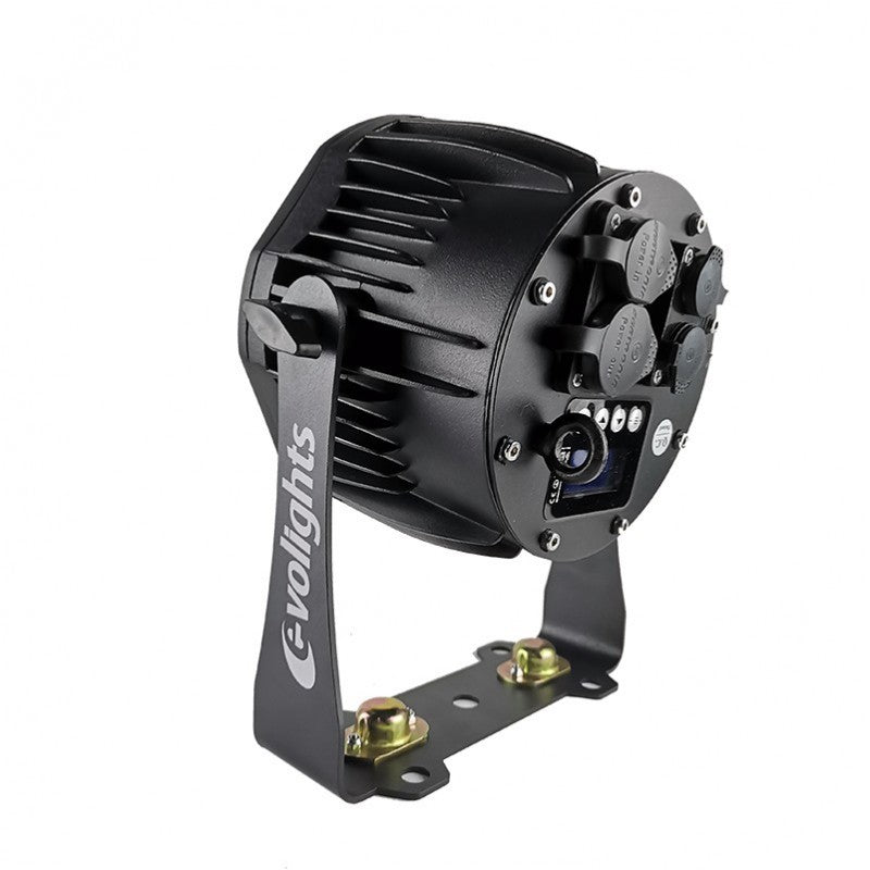 EVOLIGHTS GLACIER 7 LED PAR 7x10W RGBWA-UV IP65 ulkokäyttöön lavavalaistus