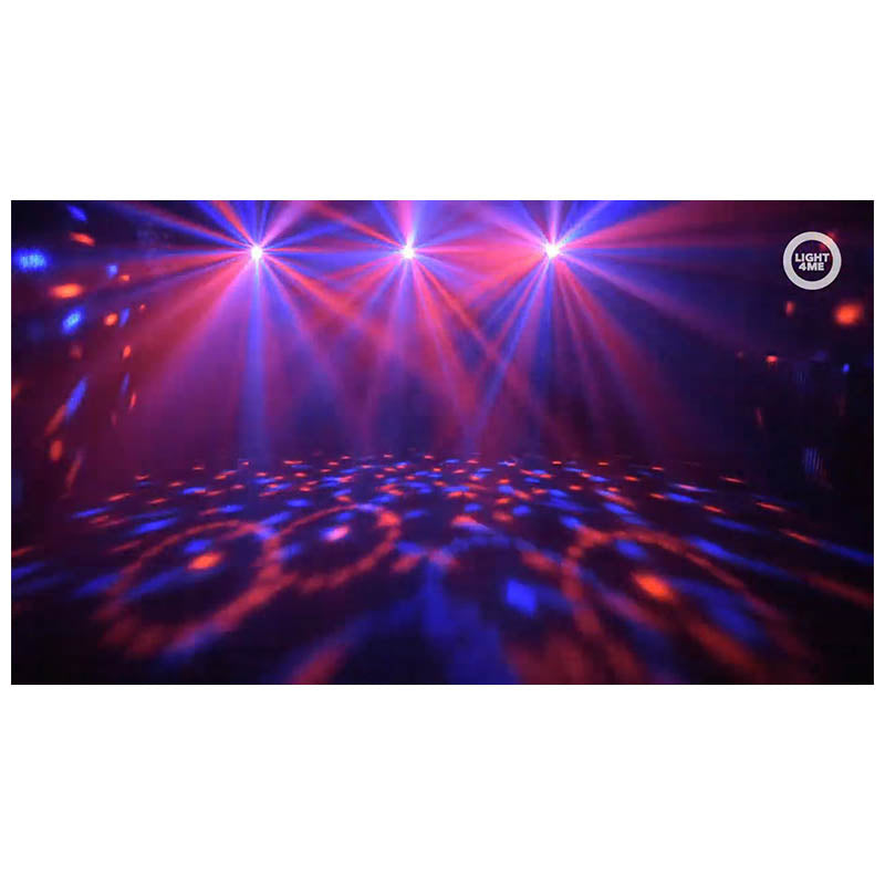 LIGHT4ME T-BAR LED PAR BLOMSTERKUGLE LASER UV STROBE diskovalaisutus multiefekti