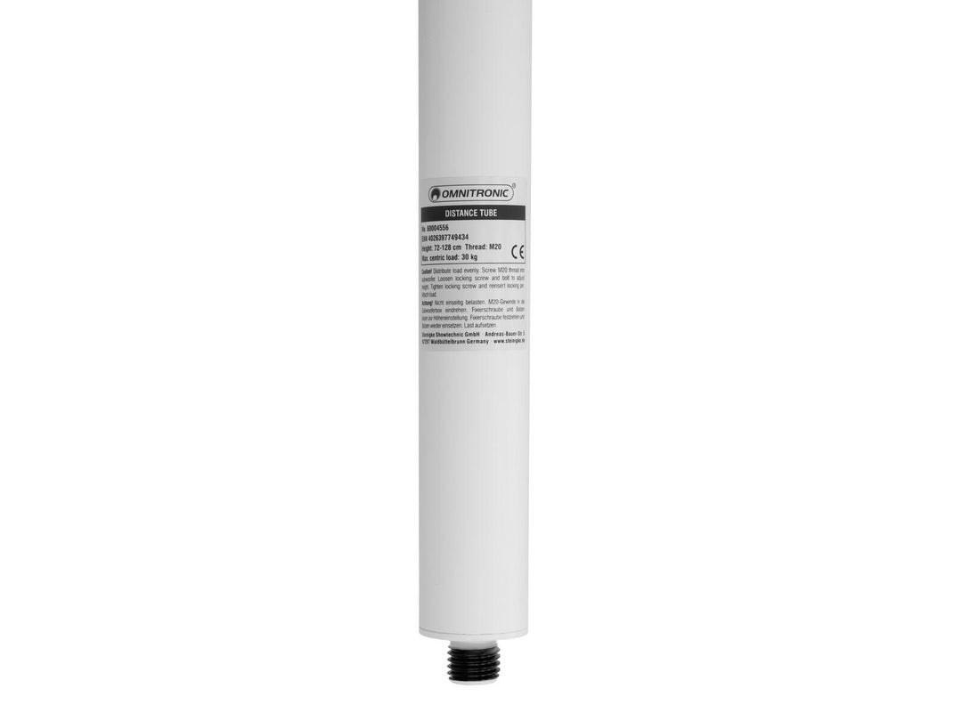 OMNITRONIC Distance Tube Subwoofer/Satellite valkoinen