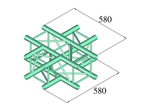 Alutruss DECOLOCK DQ4-PAC41 4-suuntainen ristikappale