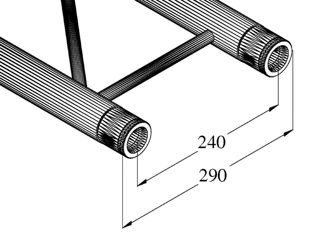 ALUTRUSS BILOCK E-GL22 1500 2-tie ristipalkki
