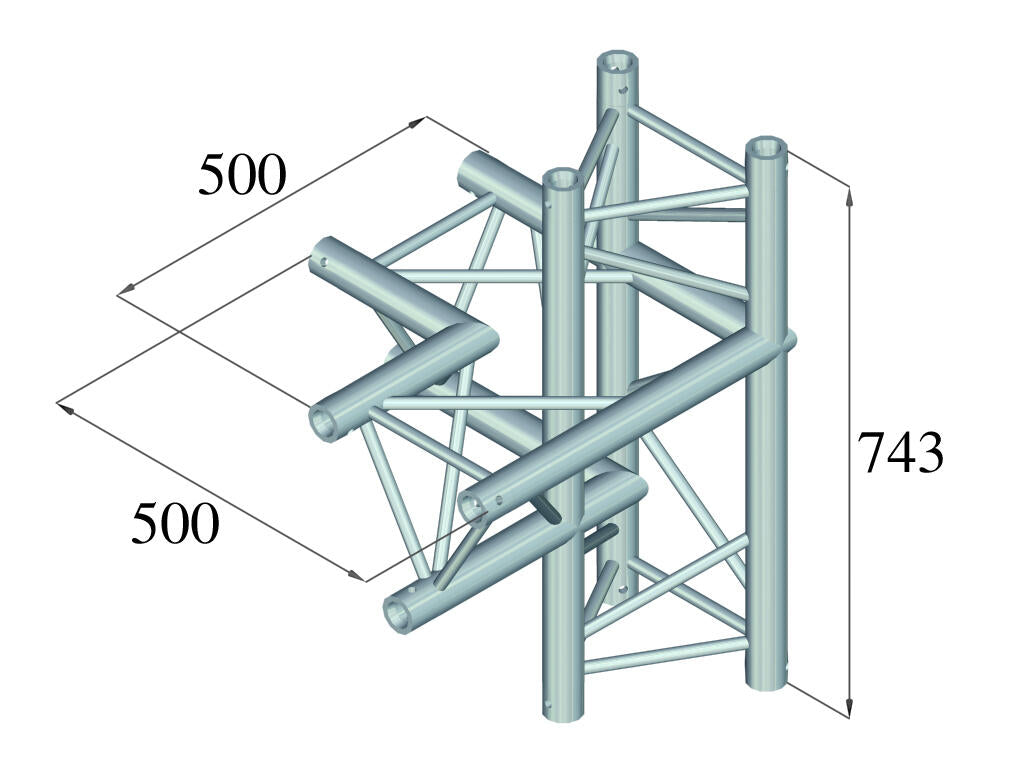 ALUTRUSS TRILOCK 6082AC-44 4-tie Osa \/ vasen