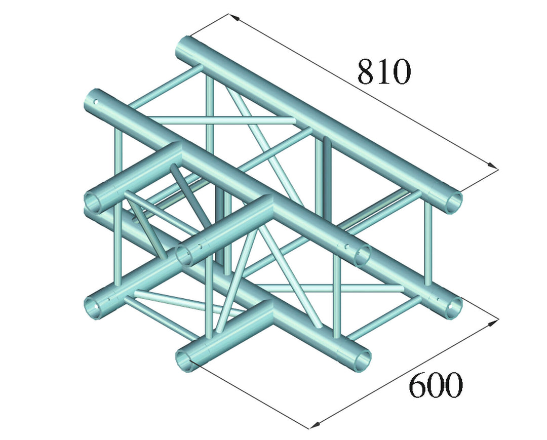 ALUTRUSS QUADLOCK TQ390-QQT35 3-suuntainen T-kappale