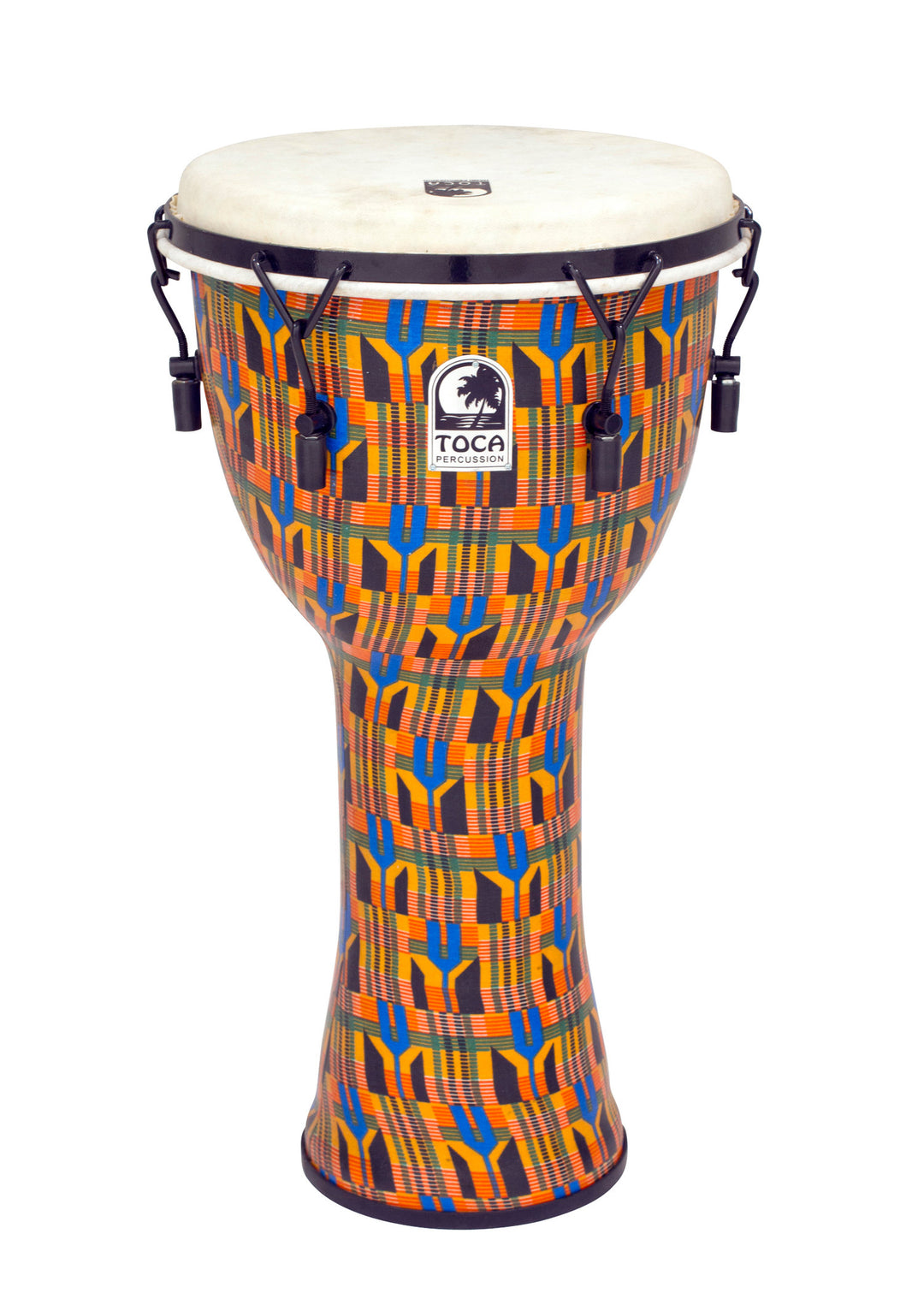 Toca Djembe Freestyle mekaanisesti viritettävä - Kente-kangas (SFDMX-12K)