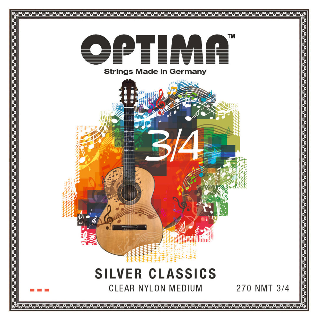 Optima Strings for classic kitarat SILVER CLASSICS Guitar strings for children - Set 3/4 (270MT 3/4)