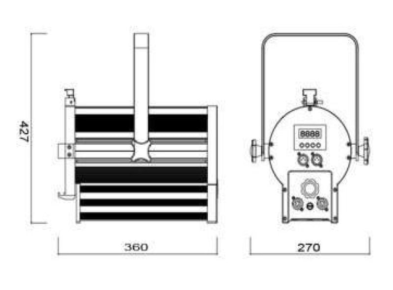 Atomic Pro Teatterispotti Scala 200 COB RGBL