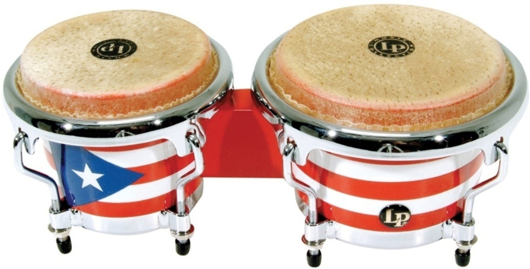 Latin Pundistussoittimet Bongo Mini Tunable - Puerto Rican Flag (LPM199-PR)