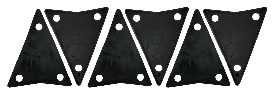 Latin Pundistussoittimet Conga Hardware Plastic pad for sideplate - Galaxy (3-hole) (LP630)