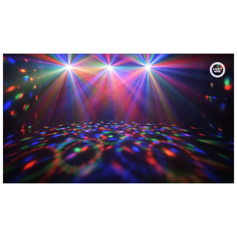 LIGHT4ME T-BAR LED PAR BLOMSTERKUGLE LASER UV STROBE diskovalaisutus multiefekti