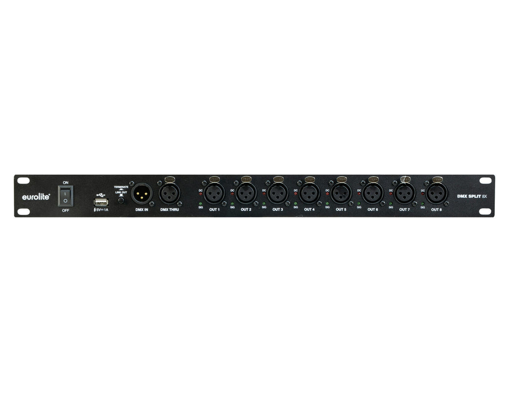 EUROLITE DMX Split 8X -jakaja, 3-napainen