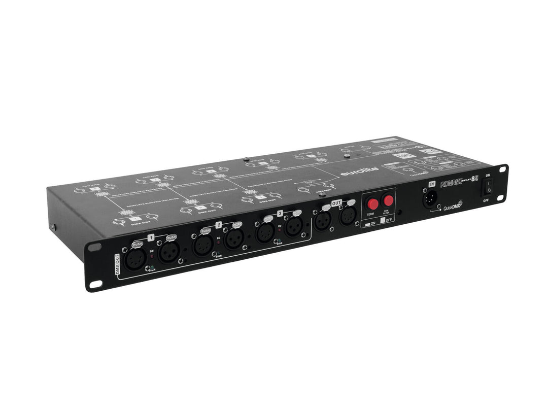 EUROLITE DMX Split 8X RDM-jakaja